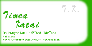 timea katai business card